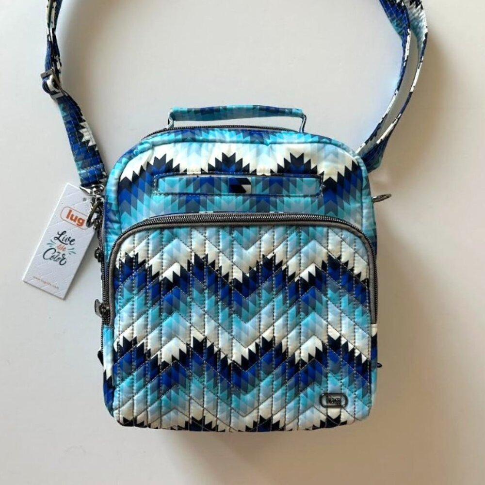 Lug Guild Collection Classic Ranger 2 Crossbody Bag Bargello Mountains Blue - Picture 7 of 14